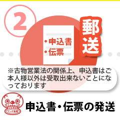 宅配買取 申込書・伝票の発送